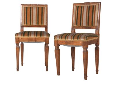 Paar josefinische Sessel, - Möbel, Teppiche und dekorative Kunst