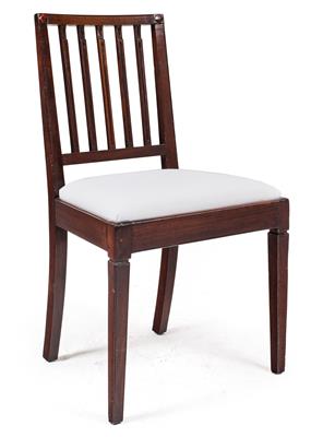 Feiner klassizistischer Stuhl, - Möbel, Teppiche und dekorative Kunst
