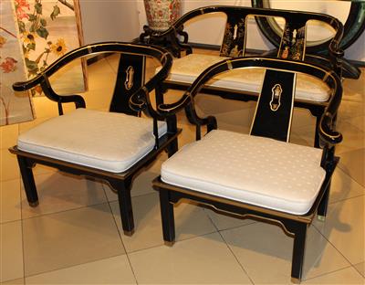 Sitzgarnitur in chines. Stilform, - Furniture, carpets