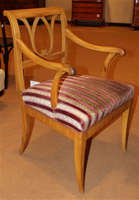 Biedermeier-Armsessel, - Furniture, carpets