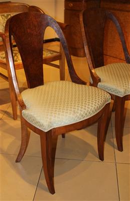 1 Paar Sessel. sog. Gondelform, - Möbel, Design und Teppiche