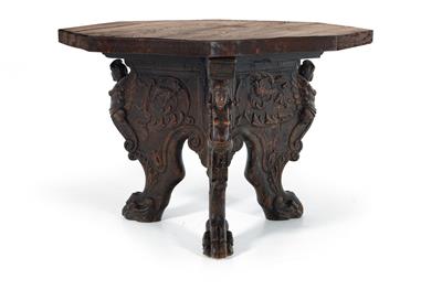 Tisch im Renaissancestil, - Furniture, carpets