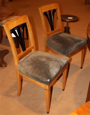 Paar Biederm. Sessel, - Furniture