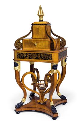 Verwandlungsschreib- bzw. Nähtisch im Empirestil, - Summer-auction