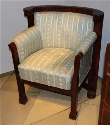 Biedermeier-Fauteuil, - Möbel, Teppiche und dekorative Kunst