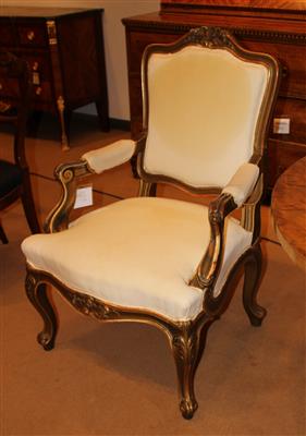 Paar Armsessel i. Louis XVStil, - Furniture, carpets