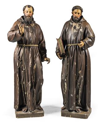 2 Assistenzfiguren, - Furniture and Decorative Art