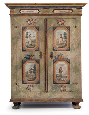 Seltener Bauernschrank, - Mobili e arti decorative