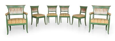Klassizistische Sitzgarnitur, - Mobili, arti decorative e teppeti