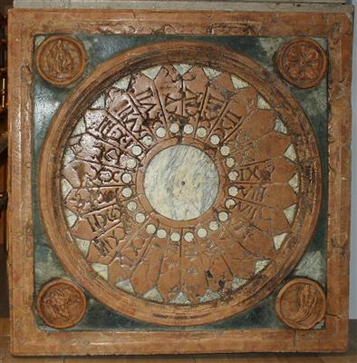 Sonnenuhr - Marmorrelief, - Mobili e arti decorative