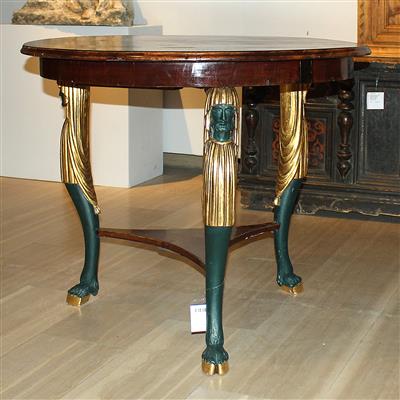 Runder Salontisch, - Furniture and the decorative arts