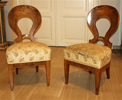 Paar Biedermeier Sessel, - Furniture and Decorative Art
