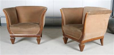 Paar Art Deco Fauteuils um 1925/30, - Depot Reinhold Hofstätter