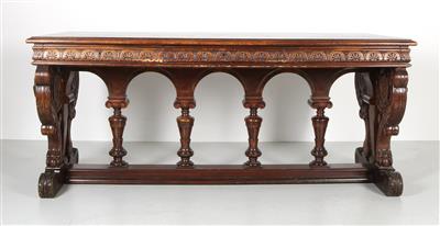 Schreibtisch im Renaissancestil, - Mobili e arti decorative