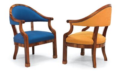 Paar Biedermeier - Fauteuils, - Furniture and Decorative Art