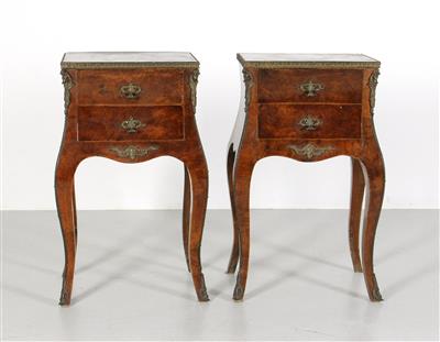 Paar kleiner Kästchen im Louis XV-Stil, - Furniture and Decorative Art