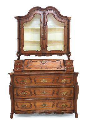 Seltener Rokoko-Aufsatzschreibschrank, - Furniture and Decorative Art