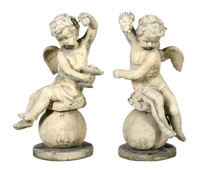 Figurenpaar "Engel", - Garden furniture and decorations