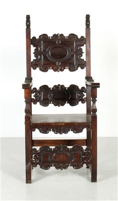Armsessel im Oberitalienischen Renaissancestil, - Möbel