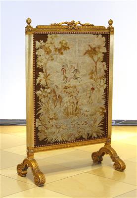 Kaminschirm i. Louis XVI Stil, - Mobili