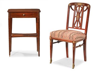 Neoklassizistischer Sessel, - Furniture and Decorative Art