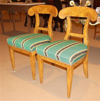 Paar Biedermeier-Sessel, - Möbel und Design