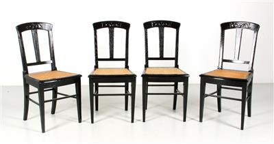 Satz von 4 Sessel, - Möbel und Design