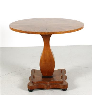 Runder Tisch im Biedermeierstil, - Möbel und Design
