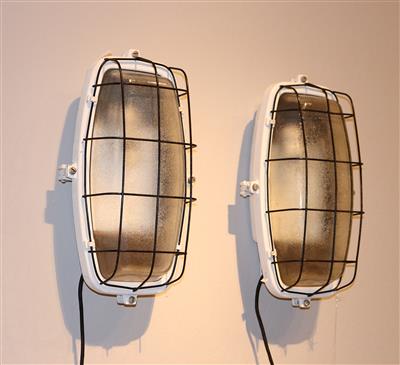 Paar Aussenwandlampen, - Mobili e arti decorative