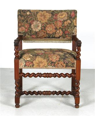 Historismusarmsessel, - Summer auction Furniture
