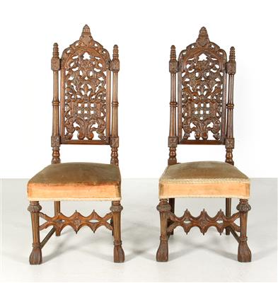 Paar Historismus-Sessel, - Summer auction Furniture