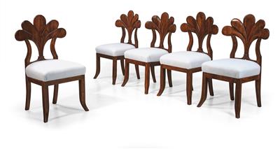 Satz von fünf Sesseln, - Furniture and Decorative Art