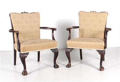 Paar Fauteuils, - Furniture and Decorative Art