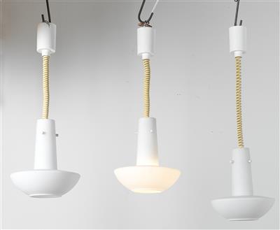 Satz von 3 Blechschirmlampen, - 130 Vintage Lamps