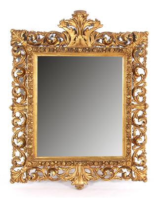 Kleiner Salonspiegel in florentiner Art, - Möbel