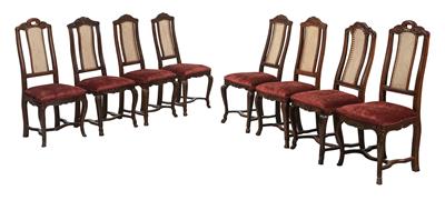 8 teilweise leicht variierende Sessel, - Möbel