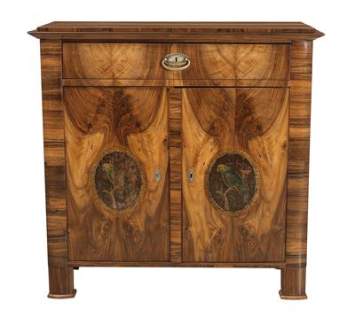 Biedermeier Trumeaukästchen, - Nábytek