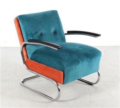 Stahlrohrfauteuil, - Furniture