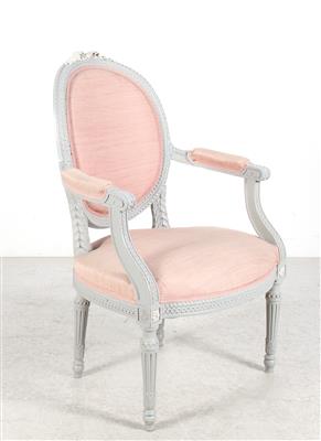 Armsessel im Louis XVI- Stil, - Mobili