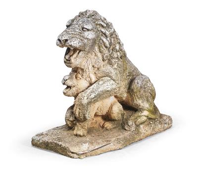 "Löwe mit Löwenjungem", - Möbel