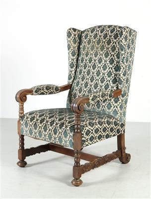 Historismus Ohrenbackenfauteuil, - Mobili