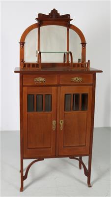 Jugendstil Pfeilerschrank, - Nábytek