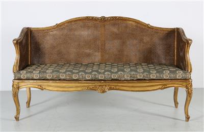 Sitzbank i. Louis XV- Stil, - Möbel