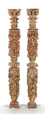 Paar Pilastersäulen, - Möbel