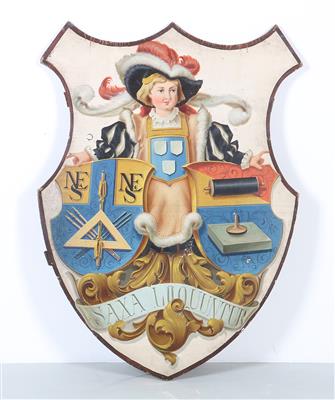 Wappenschild der Buch- bzw. Steindrucker, - Möbel
