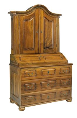 Provinzieller Schreibaufsatzschrank, - Furniture