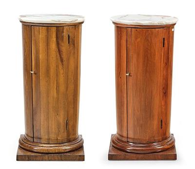 Paar Biedermeier Säulenkästchen, - Furniture