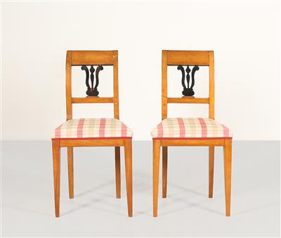 Paar Biedermeier Sessel, - Mobili