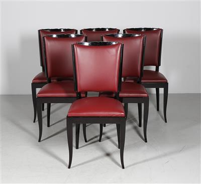 Satz von sechs Art Deco Sesseln, - Furniture