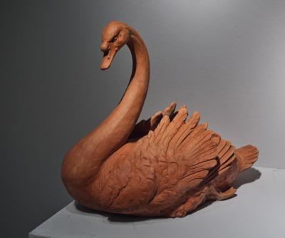 "Schwan" - Gartenfigur, - Nábytek